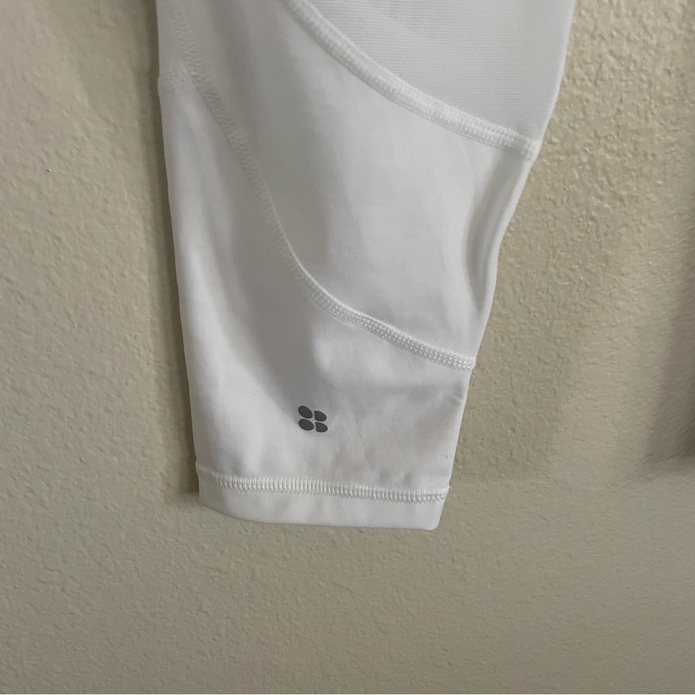 NWT Sweaty Betty Power Wetlook Mesh 7/8 Leggings White Size Small - Picture 6 of 14